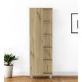 62 Placard de garde-manger ou de rangement en bois de chêne – 20,1" X 62,2" X 8,5"