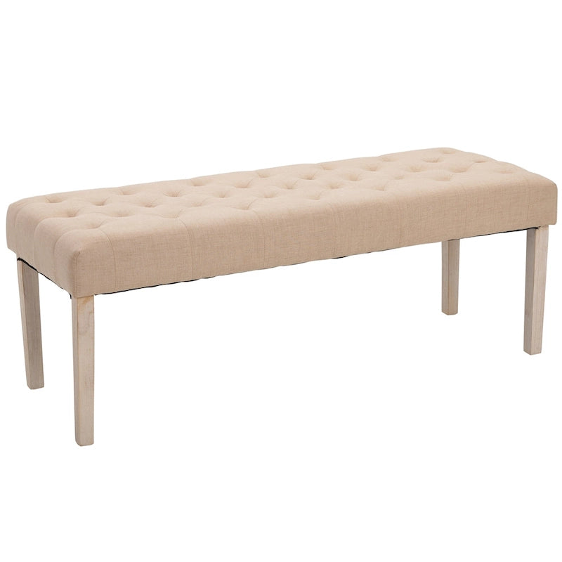 Banc d'appoint ottoman capitonné Simple avec coussin doux et confortable et design moderne et tendance