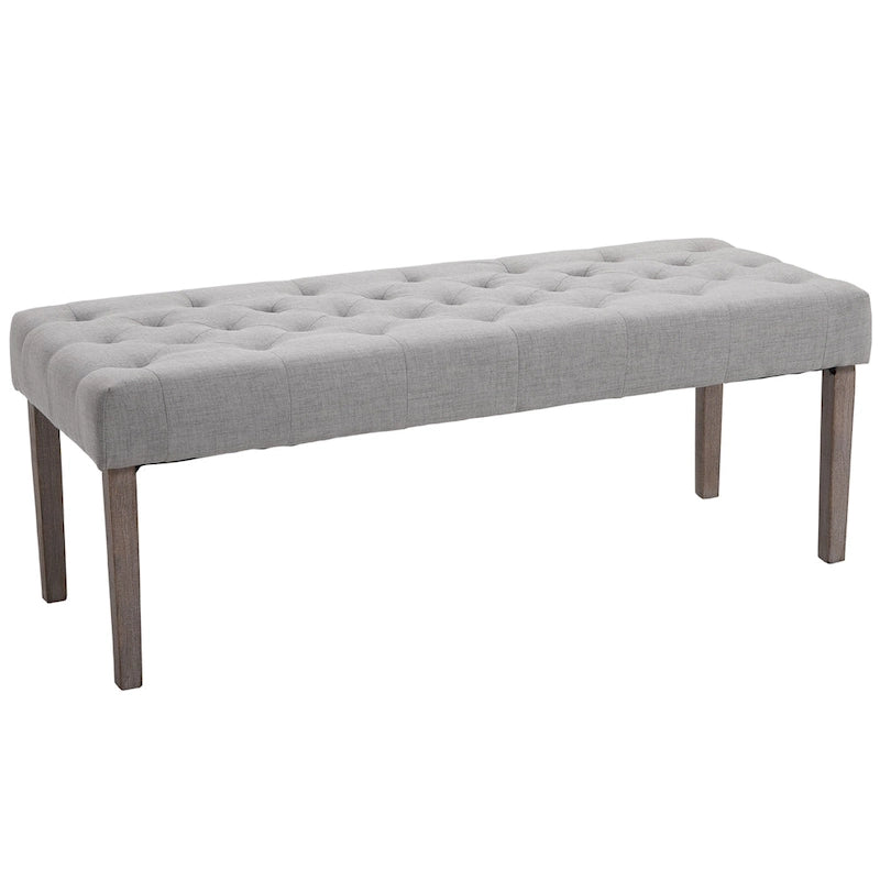 Banc d'appoint ottoman capitonné Simple avec coussin doux et confortable et design moderne et tendance