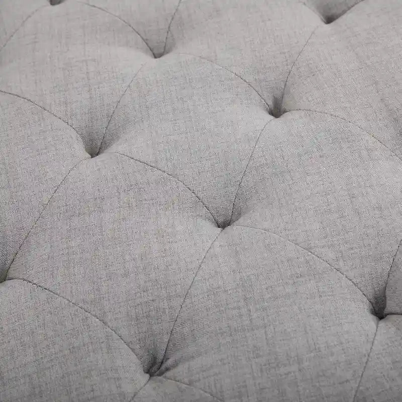 Banc d'appoint ottoman capitonné Simple avec coussin doux et confortable et design moderne et tendance