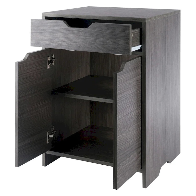 Armoire de rangement à 1 tiroir, anthracite