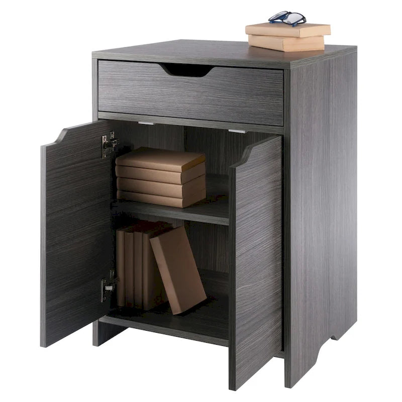 Armoire de rangement à 1 tiroir, anthracite