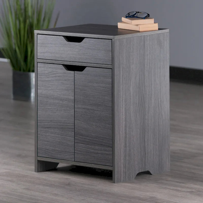 Armoire de rangement à 1 tiroir, anthracite
