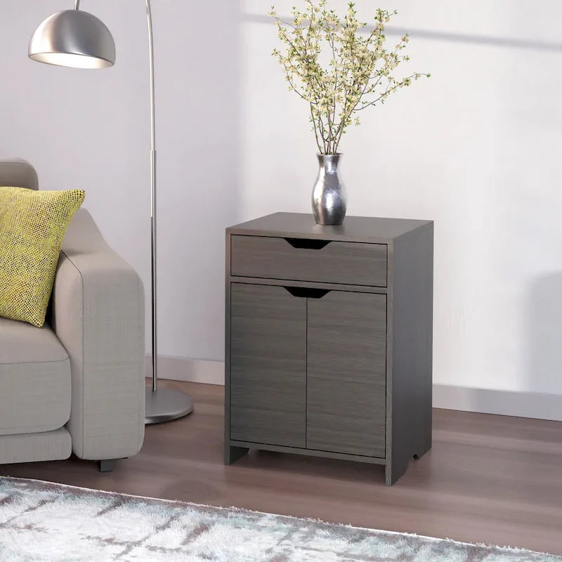 Armoire de rangement à 1 tiroir, anthracite
