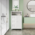 Meuble de rangement haut de salle de bain avec 3 tiroirs - N/A