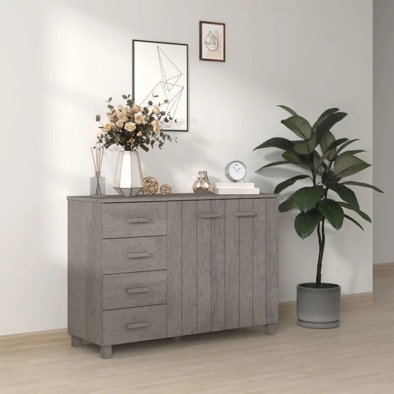 Bahut Buffet Commode Console pour Cuisine HAMAR Bois Massif Pin - 44,5 x 15,7 x 31,5