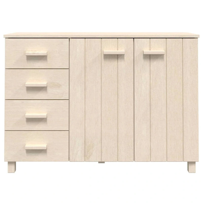 Sideboard Buffet Console Cabinet for Kitchen HAMAR Solid Wood Pine - 44.5 x 15.7 x 31.5
