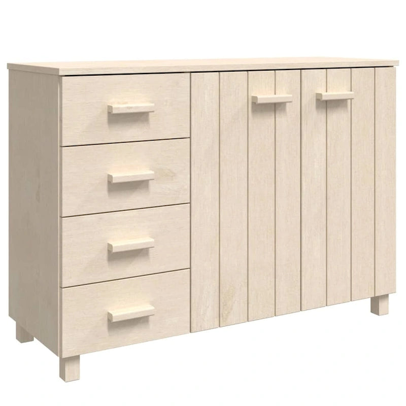 Bahut Buffet Commode Console pour Cuisine HAMAR Bois Massif Pin - 44,5 x 15,7 x 31,5