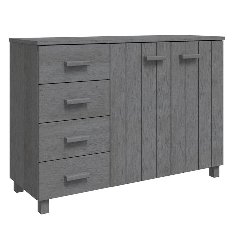 Bahut Buffet Commode Console pour Cuisine HAMAR Bois Massif Pin - 44,5 x 15,7 x 31,5