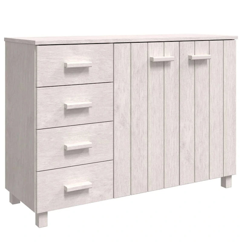 Bahut Buffet Commode Console pour Cuisine HAMAR Bois Massif Pin - 44,5 x 15,7 x 31,5