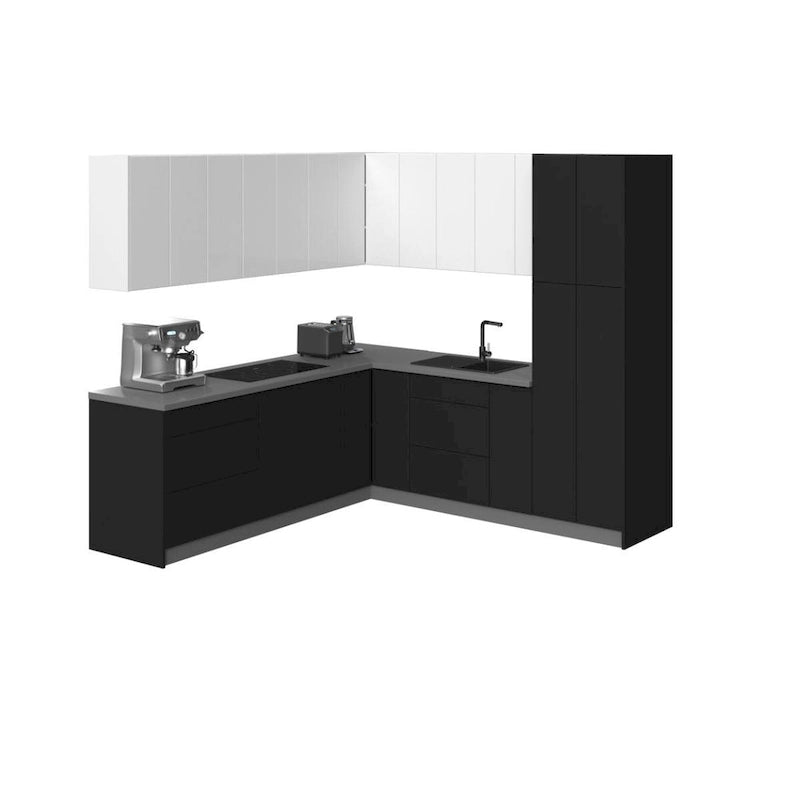 Collection Cuisine Urbaine Couleur Noire Taille de Base 8x8 pieds de large - 96x96