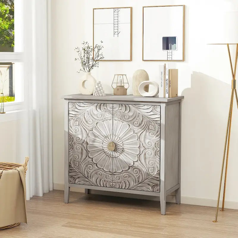 Meuble 2 portes, mobilier américain, convient pour chambre, salon, bureau
