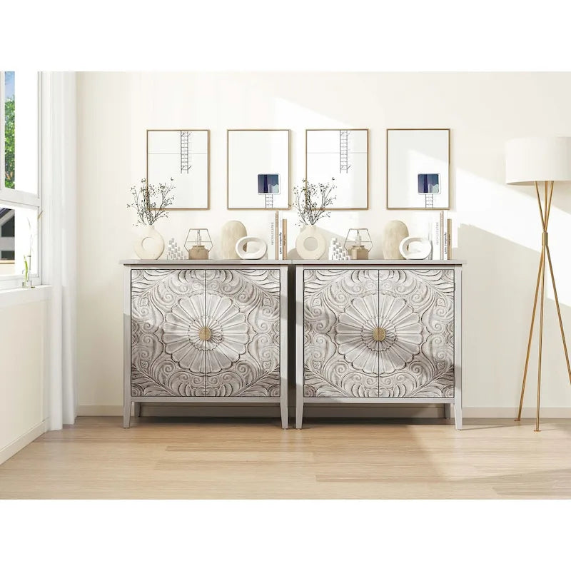 Meuble 2 portes, mobilier américain, convient pour chambre, salon, bureau