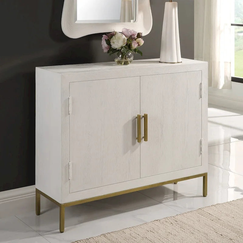Armoire 2 portes blanche - 40,25 larg. x 34 haut. x 13 prof.