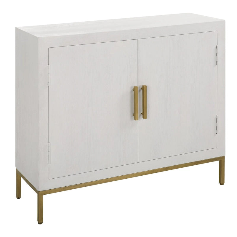 Armoire 2 portes blanche - 40,25 larg. x 34 haut. x 13 prof.