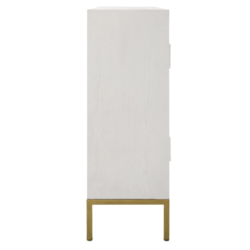 Armoire 2 portes blanche - 40,25 larg. x 34 haut. x 13 prof.