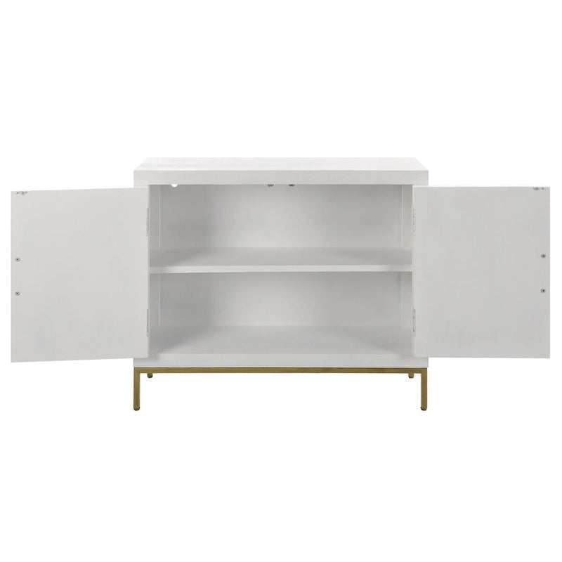 Armoire 2 portes blanche - 40,25 larg. x 34 haut. x 13 prof.