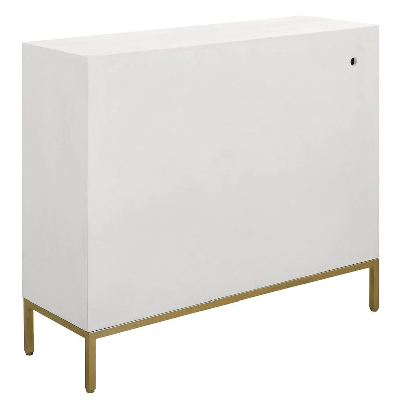 Armoire 2 portes blanche - 40,25 larg. x 34 haut. x 13 prof.