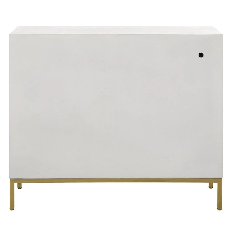 Armoire 2 portes blanche - 40,25 larg. x 34 haut. x 13 prof.