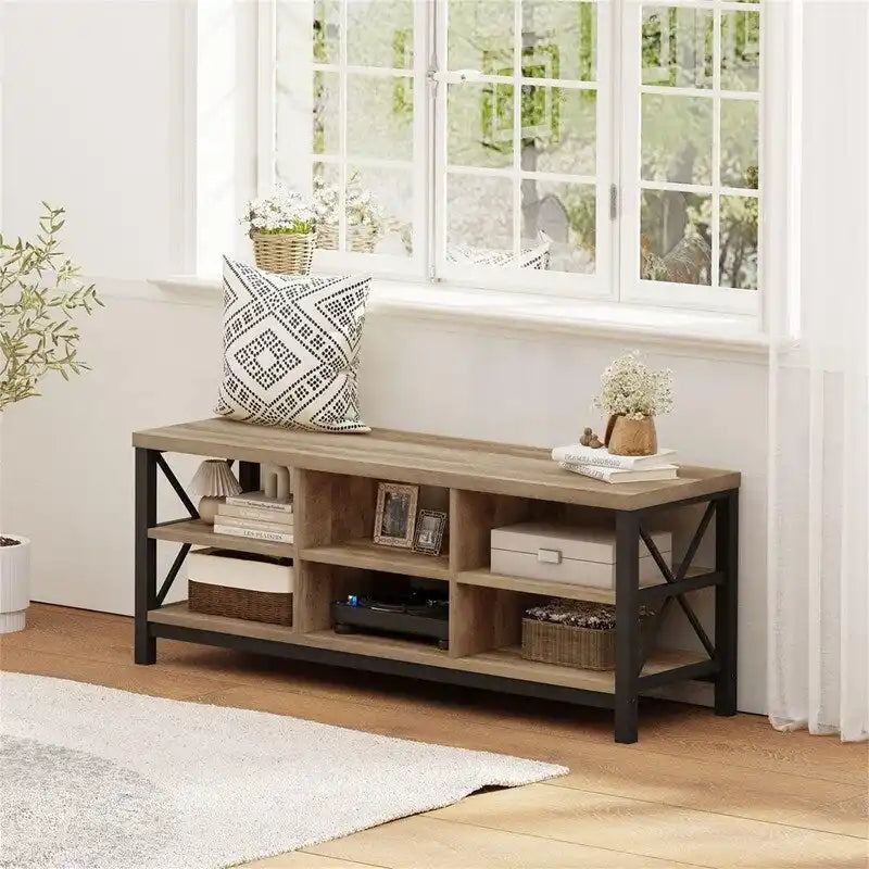 Banc à chaussures d'entrée - 14.17P x 47.24L x 18.11H