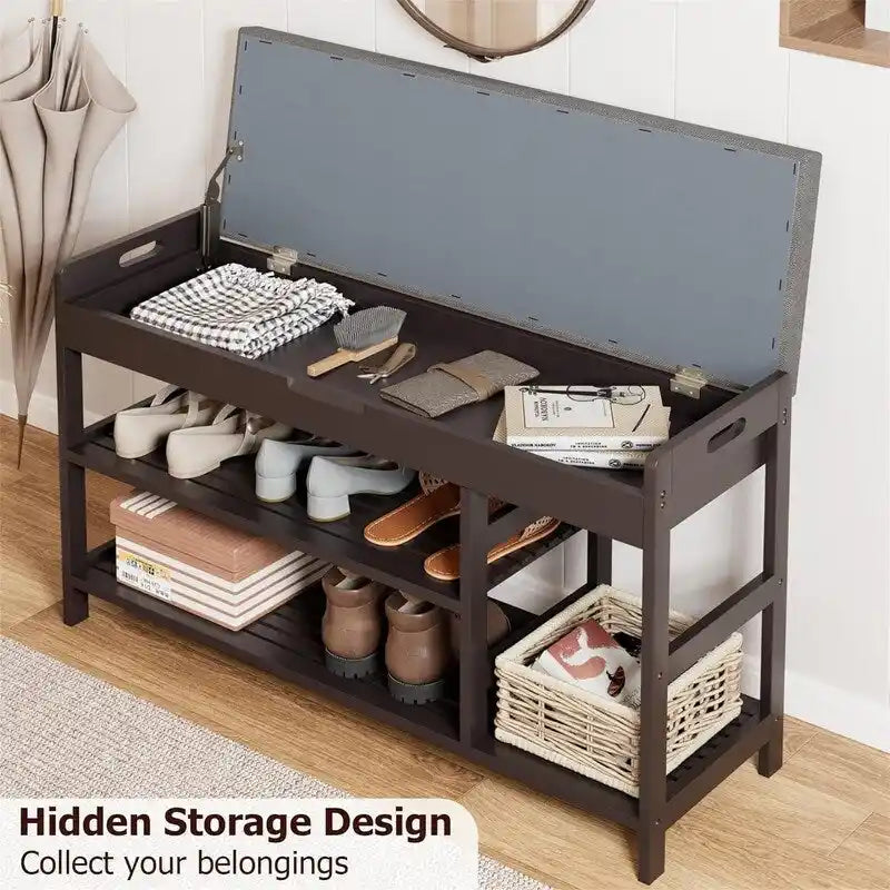 Banc de rangement pour entrée - 11,4P x 36L x 19,7H