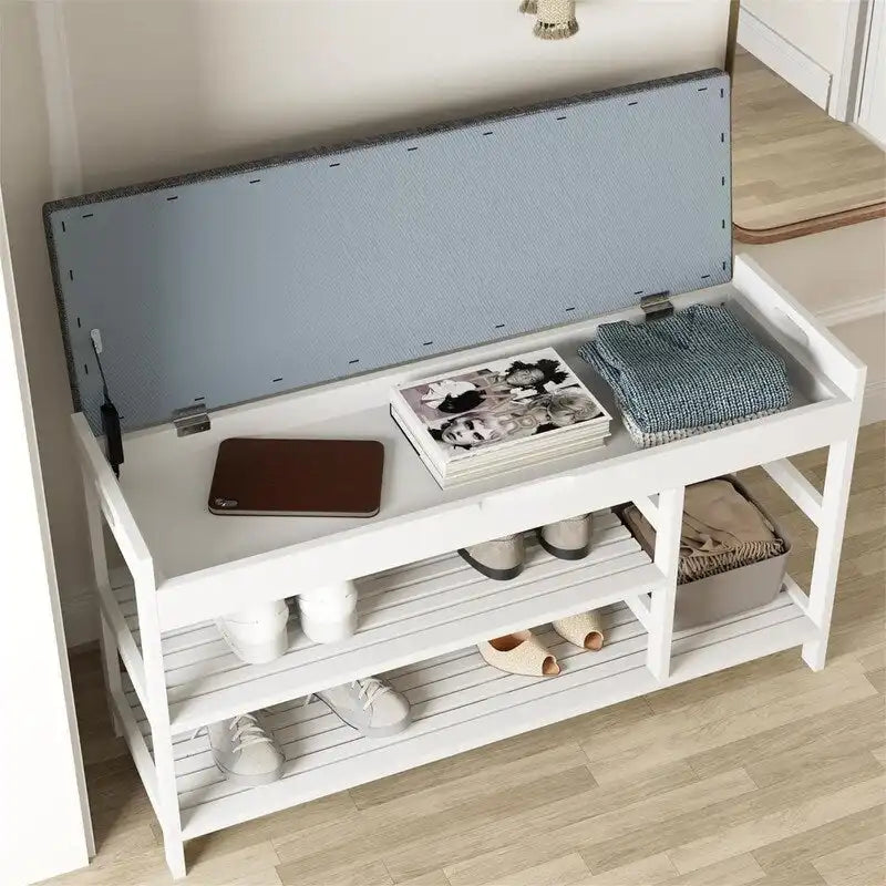 Banc de rangement pour entrée - 11,4P x 36L x 19,7H