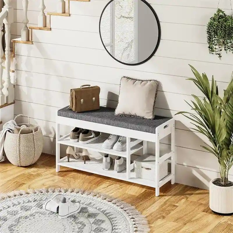 Banc de rangement pour entrée - 11,4P x 36L x 19,7H