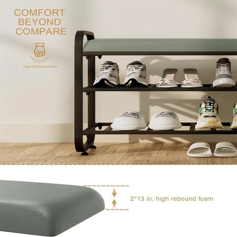 Étagère à chaussures à 3 niveaux - 12,6P x 23,62L x 20,8H