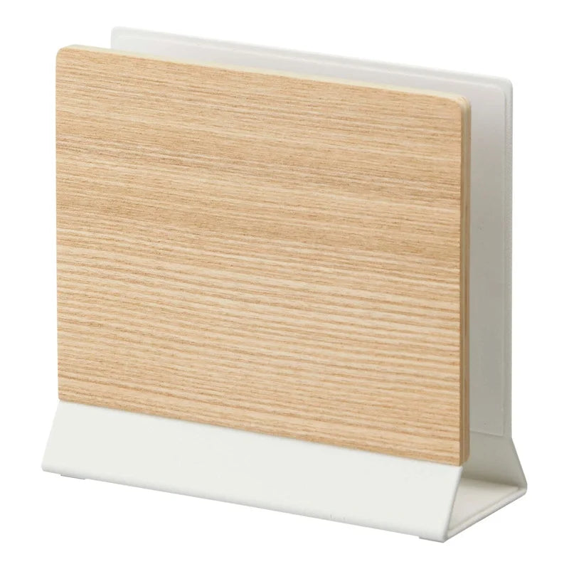 Support pour ordinateur portable fin, Acier et Bois - L 6,2 x l 16 x H 15 cm