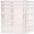 Commode 6 tiroirs en plastique pour maison, bureau ou chambre