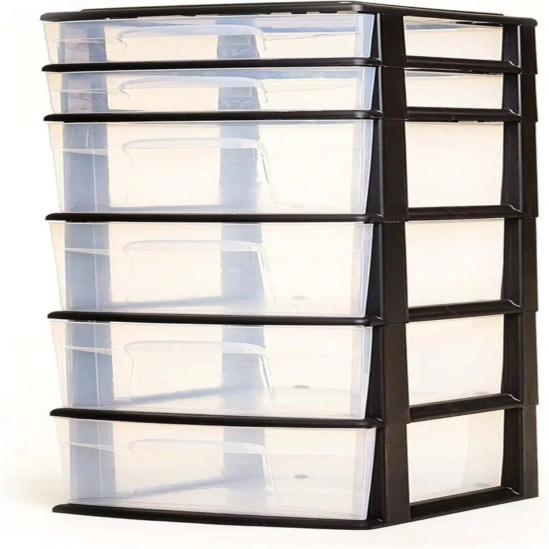 Commode 6 tiroirs en plastique pour maison, bureau ou chambre