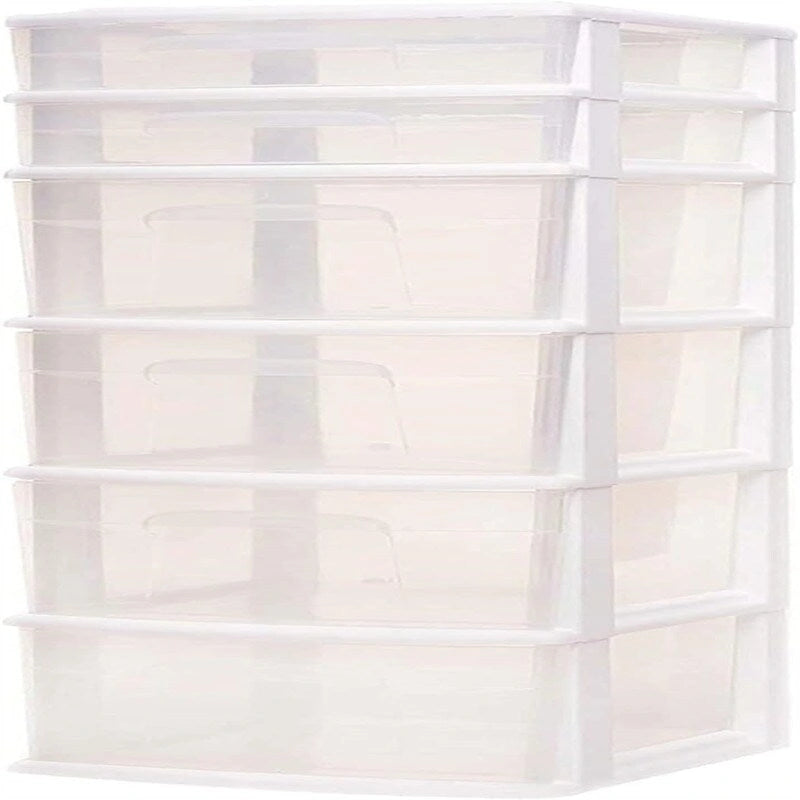 Commode 6 tiroirs en plastique pour maison, bureau ou chambre