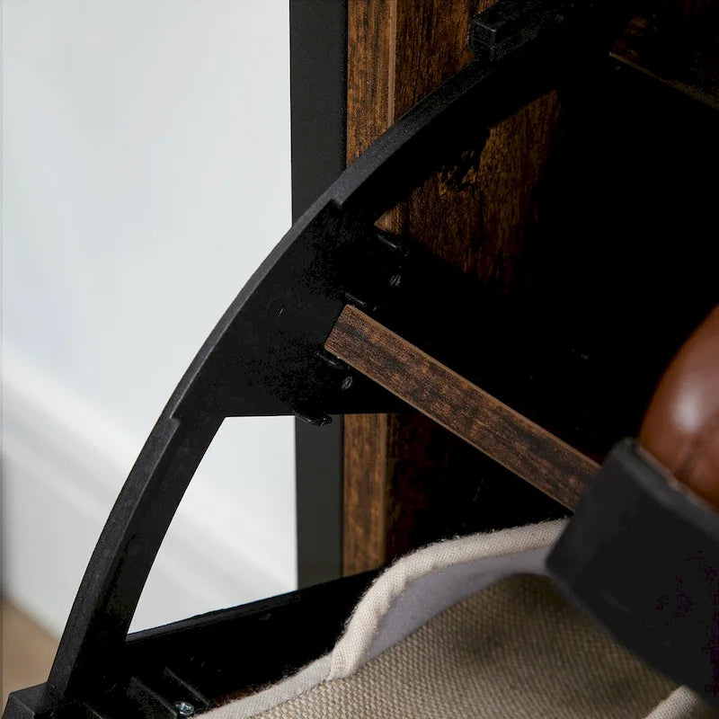 Meuble à chaussures avec 2 abattants
