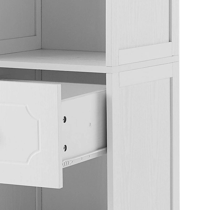 Meuble de salle de bain moderne et élégant en bois avec panneau de porte en acrylique