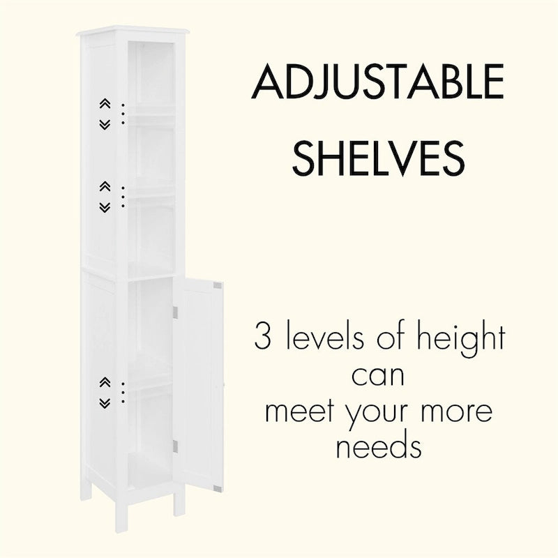 Meuble de rangement haut de salle de bain de 170 cm avec étagères réglables