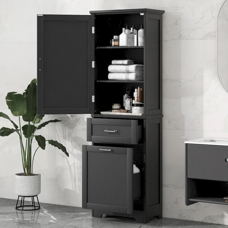Armoire de rangement avec tiroirs et étagère réglable