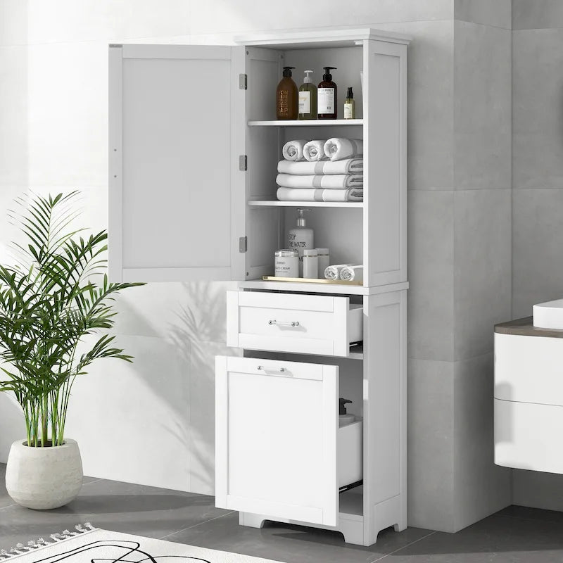 Armoire de rangement avec tiroirs et étagère réglable