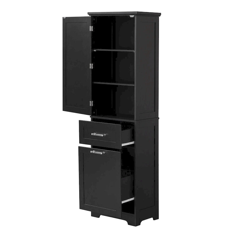 Armoire de rangement avec tiroirs et étagère réglable