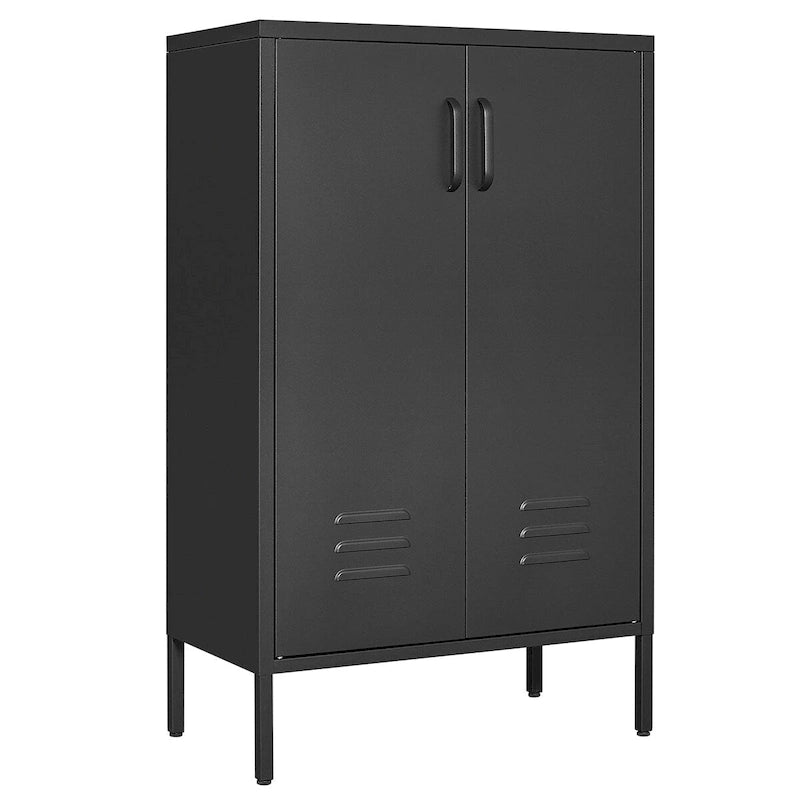 Armoire de rangement diverses à 2 portes, armoire à outils de garage, armoire de classement de bureau, 2 cloisons mobiles