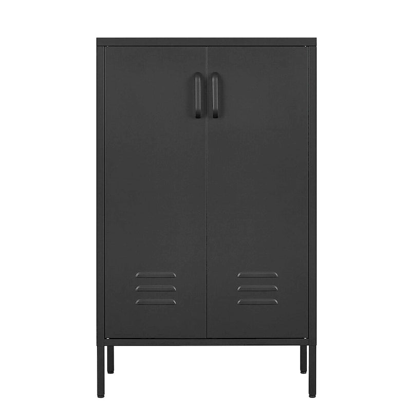 Armoire de rangement diverses à 2 portes, armoire à outils de garage, armoire de classement de bureau, 2 cloisons mobiles
