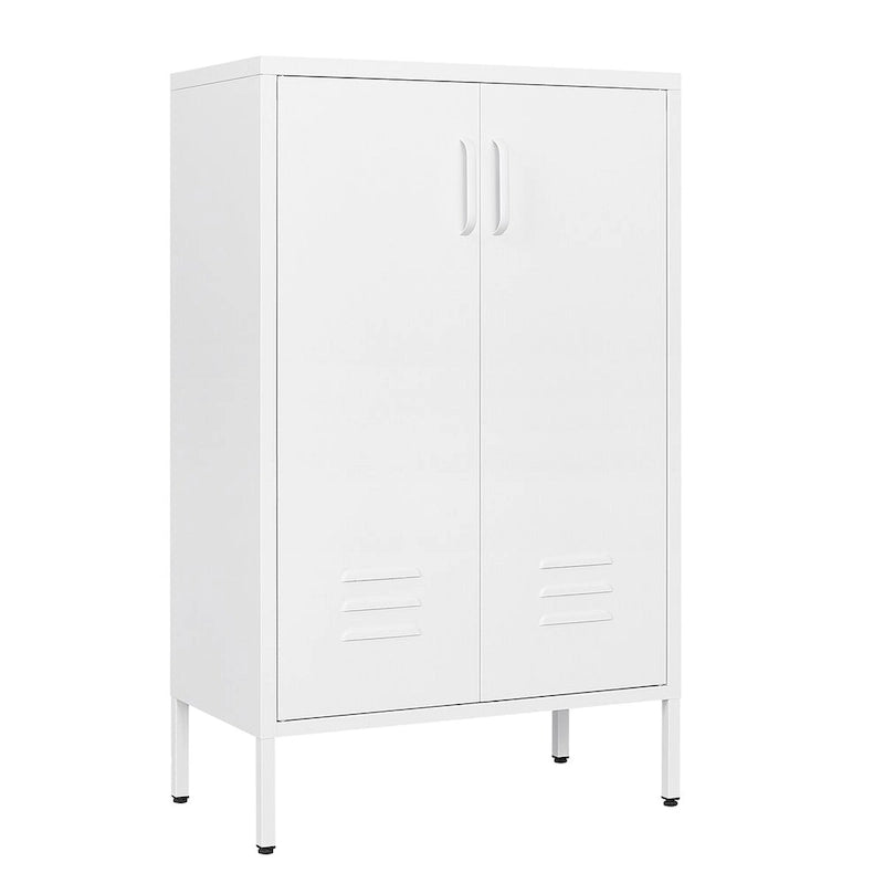 Armoire de rangement diverses à 2 portes, armoire à outils de garage, armoire de classement de bureau, 2 cloisons mobiles
