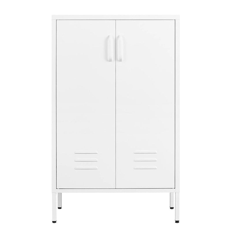 Armoire de rangement diverses à 2 portes, armoire à outils de garage, armoire de classement de bureau, 2 cloisons mobiles
